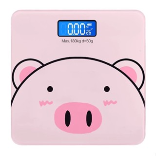 Cân điện tử Choice NTG14 heo hồng mặt kính chịu lực độ chính xác cao