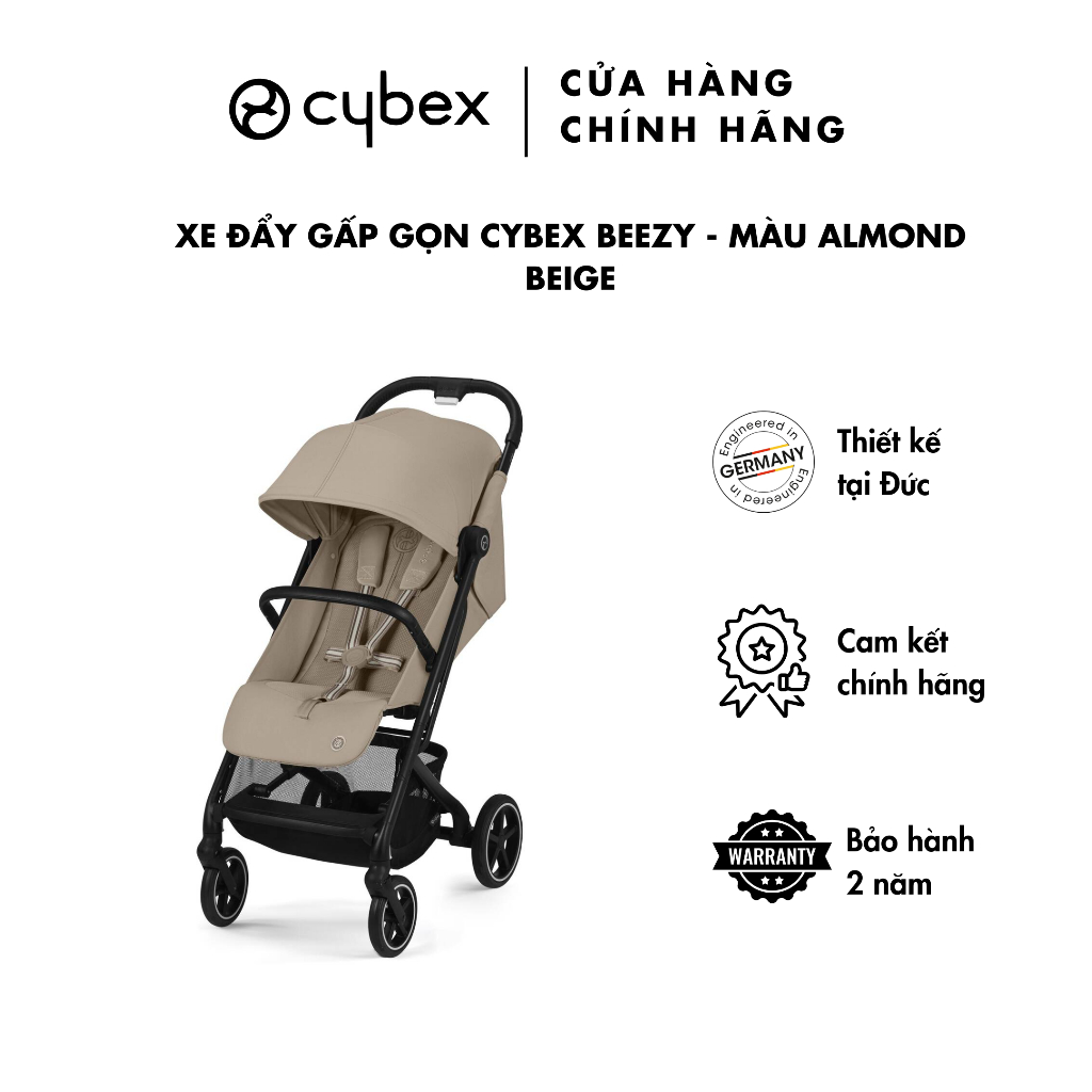 Xe Đẩy Gấp Gọn Cybex Beezy - Màu Almond Beige