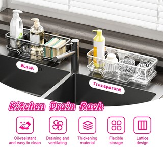  Kệ đựng đồ rửa bát chén cốc có chỗ để giẻ lau giỏ đựng đồ rửa chén NhvBếp khay hứng nước tiện lợi 
