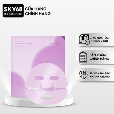 Mặt Nạ Thạch Collagen Giúp Trẻ Hoá Da Luvum Slow Aging Phyto Collagen Gel Mask 38g - PHYTO COLLAGEN