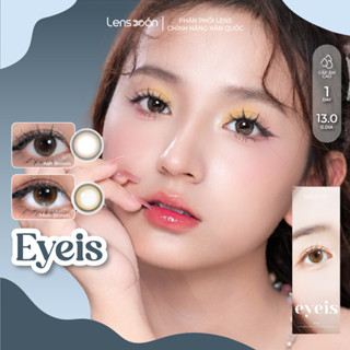 Kính áp tròng cận 1 ngày LENS XOẮN lens trong tự nhiên tròn mắt lens nâu xám IDOL LENS EYEIS