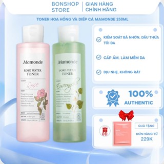 Nước Hoa Hồng Mamonde Toner 250ml , Tonner Hoa Hồng Cấp Ẩm, Kiềm Dầu, Se Khít Lỗ Chân Lông