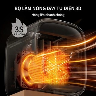 máy Sưởi Cho Phòng Ngủ Mùa Đông, quạt Sưởi Ấm, không phát sáng, không gây bỏng,không tiếng ồn