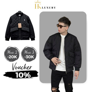 Áo khoác phao nam nữ trần bông quả trám BBR dệt túi bụng chéo - Áo phao mùa đông Hottrend 2025