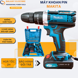 HÀNG RẺ Máy Khoan Bắn Vít DESAWI/ MAKITA 72v 3 Chức Năng Có Búa Lõi Đồng 100% Kèm Phụ Kiện 24 Món DESAWI021