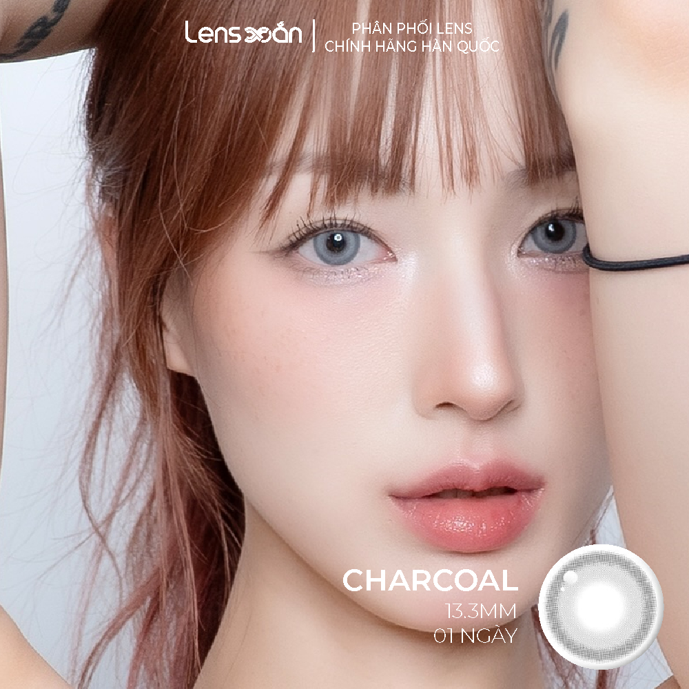 LENS 1 NGÀY tây LENS XOẮN kính áp tròng cận xám tây viền AI tròn mắt cấp ẩm cao MYFIPN BLESH | BigBuy360 - bigbuy360.vn