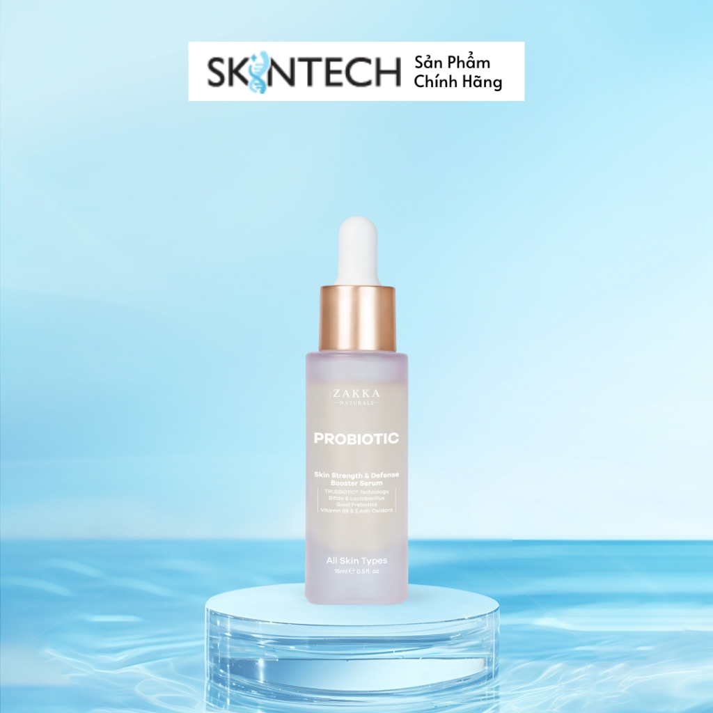 [MINI] Tinh Chất Hỗ Trợ Khỏe Da Zakka Naturals Probiotic Skin Strength & Defense Booster 15ml