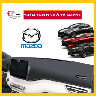 Thảm taplo ô tô da cacbon thảm nhung lông cừu cho xe ô tô Mazda 2, CX5, CX3, CX30, CX8, BT50, MAZDA 3, 6 chuẩn phom
