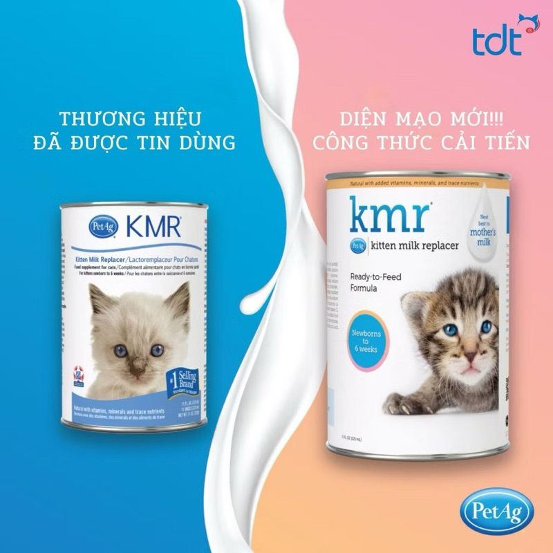 Sữa bột KMR cho mèo thay thế sữa mẹ chính hãng 340gram