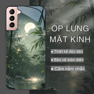  Ốp Lưng SAMSUNG GALAXY S21 5G,S21 ULTRA S21 PLUS 5G S21 FE 5G Mặt kính sáng bóng cao cấp Họa tiết phong cảnh 