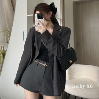 Set Blazer Nữ,Set Đồ Nữ Sang Chảnh Áo Vest Mix Quần Giả Chân Váy T90