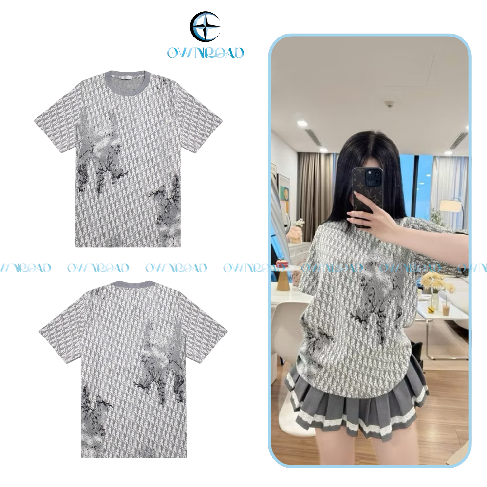 Áo Thun Đì O Monogram  - vải cao cấp co dãn 2 chiều áo phông nam nữ -Big Luxury