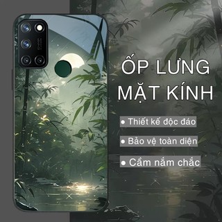 Ốp Lưng REALME 7I, REALME C17 Mặt kính sáng bóng, cao cấp Họa tiết phong cảnh