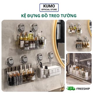 Kệ Đựng Đồ Treo Tường Kumo Kệ Treo Đồ Đa Năng Hình Chữ Nhật Cao Cấp Không Rỉ Siêu Chắc Lắp Nhà Tắm