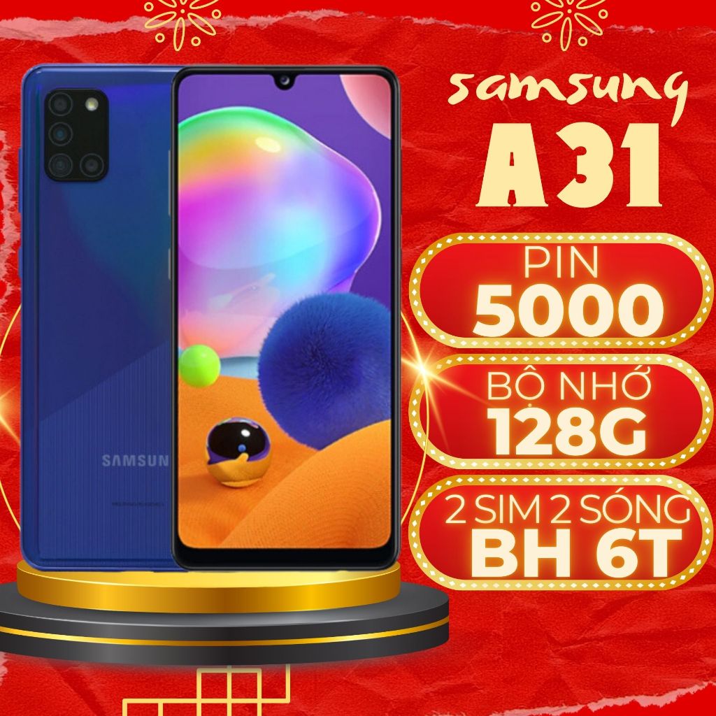 điện thoại samsung giá rẻ a31, samsung a31 chính hãng bảo hành 06 tháng