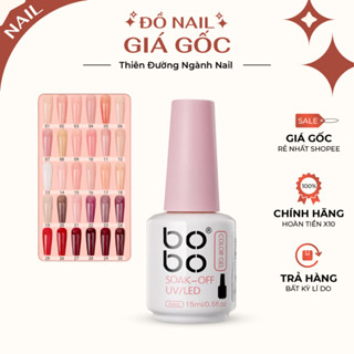 Sơn gel thạch Bobo chính hãng 30 màu -Sơn móng tay Bo Bo làm nail,gel đặc lên màu chuẩn lẻ chai 15ml