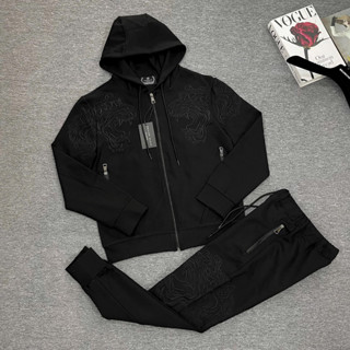 Bộ Quần Áo Hoodie Nam Philip Hổ Phối Dây Mũ Siêu Đẹp - Bộ Nỉ Nam Hoodie Philipp Chất Nỉ Dày Dặn Cao Cấp hot