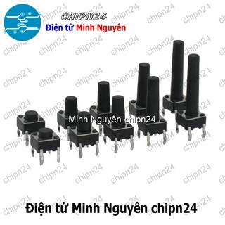 [10 con] (F62) Nút nhấn 4 chân 6x6 DIP (6x6x4.3/6x6x5/6x6x6/6x6x7/6x6x8/6x6x9/6x6x10/6x6x11/6x6x12/6x6x14) - [Chọn Loại]