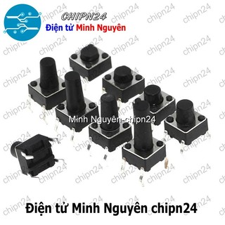 [10 con] (F62) Nút nhấn 4 chân 6x6 DIP (6x6x4.3/6x6x5/6x6x6/6x6x7/6x6x8/6x6x9/6x6x10/6x6x11/6x6x12/6x6x14) - [Chọn Loại]