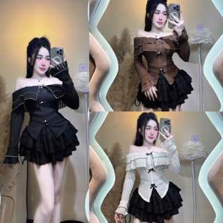 ÁO THUN TAY DÀI TRỄ VAI TAY LOE FOM DÁNG VỪA