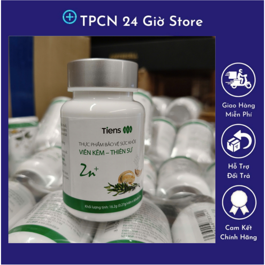 Viên Uống bổ sung Kẽm Thiên Sư (60 viên/lọ)