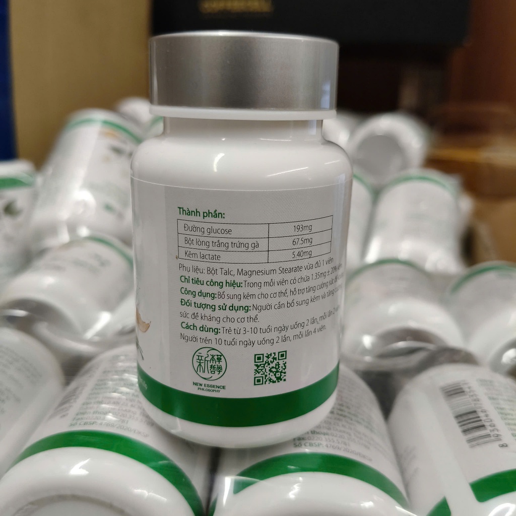 2 lọ Viên uống bổ sung Kẽm Thiên Sư ( lọ 60 viên)