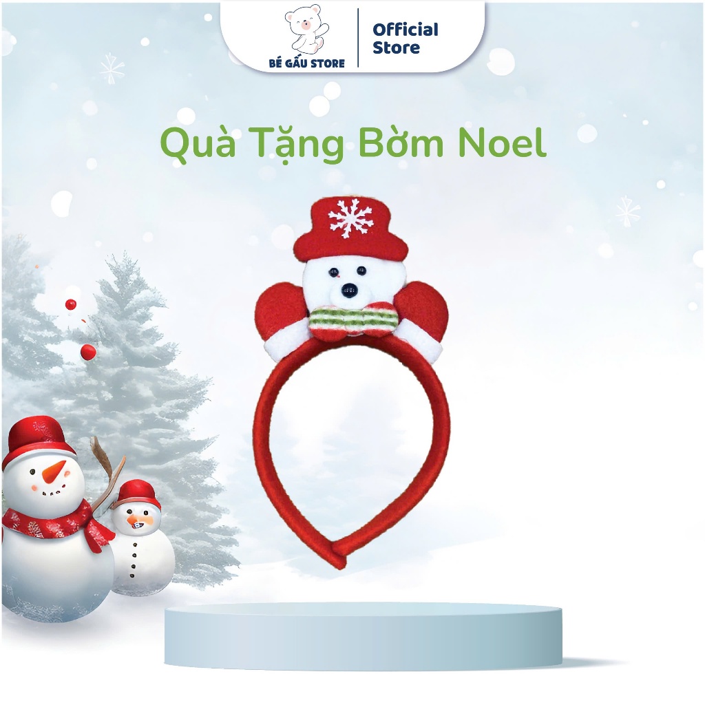 [Quà tặng] Bờm Noel cài tóc cho bé
