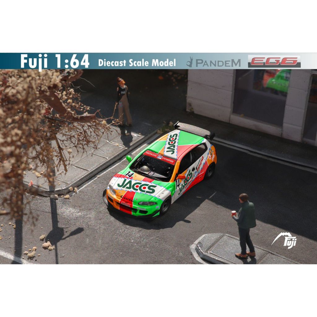 MÔ HÌNH 1:64 FUJI - Pandem Civic EG6 Fifth Generation Mk5 Rocket Bunny JACCS Livery #14
