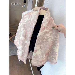  Khăn choàng len dạ màu hồng xinh 439 