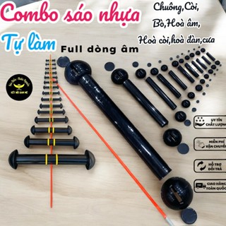 combo sáo miệng nhựa kèm ống tặng cọc về tự làm d17 đến d60