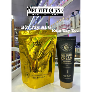 Kem tẩy bột tẩy tóc hữu cơ A86 hạn chế khô rát da đầu, không đứt, không mủn tóc 500gr