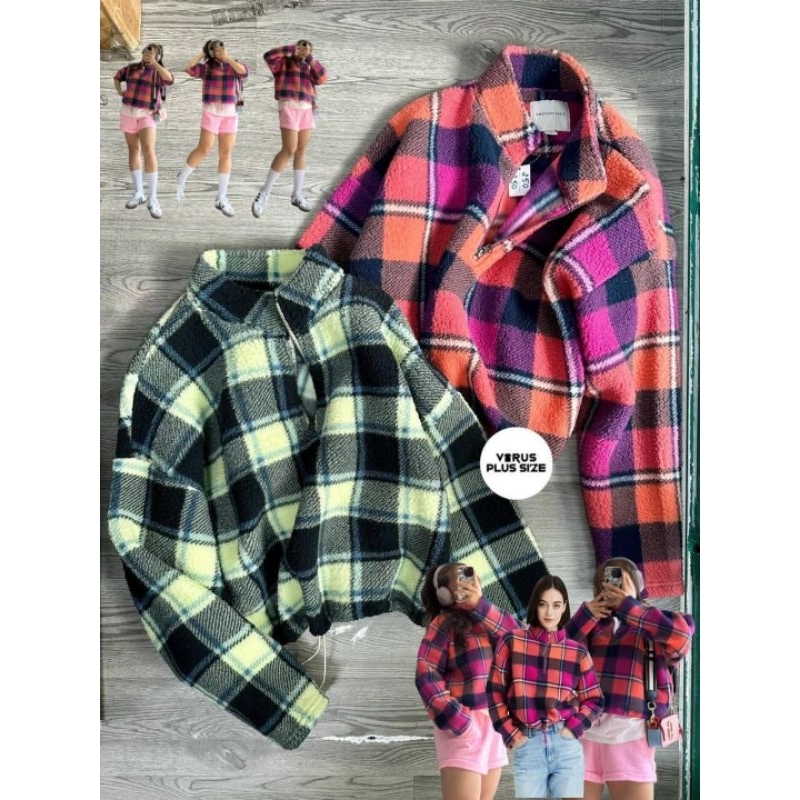 [virusplussize]áo khoác lông TOP AMERICAN EAGLE  xuất xịn BIGSIZE