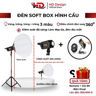  Đèn livestream Bộ đèn softbox cầu kèm chân cao cấp 2m8 - Đèn studio livestream bán hàng chuyên nghiệp 