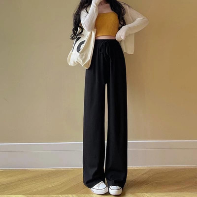 Quần tây ống rộng 4LOVA lưng cạp cao 2 cúc baggy vải cao cấp nữ dài suông loe culottes suông EVA120
