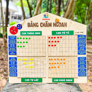 Bảng Khen Thưởng Nhật Ký Treo Tường Bảng Chăm Ngoan Rèn Luyện Tính Kỷ Luật Tạo Thói Quen Tốt Cho Bé