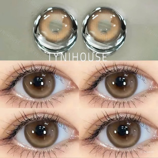 [1 CẶP] Kính Áp Tròng Lens Mắt Nâu Tây SISI BROWN Giãn To 14.5mm cận [0-6] Kèm khay