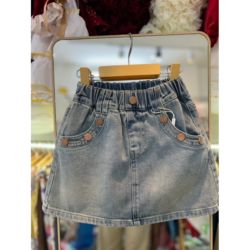 chân váy jean bé gái size đại [110-160] ảnh thật