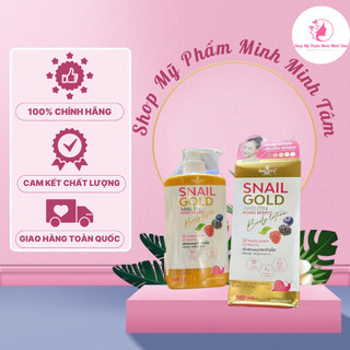  Kem Dưỡng Trắng Body Snail Gold Lotion Precious Skin 500ml Thái Lan 