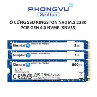 Ổ cứng SSD Kingston NV3 M.2 2280 PCIe Gen 4.0 NVMe (SNV3S) - Bảo hành 60 tháng