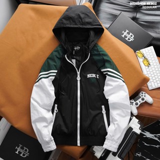 [HẾN STORE MENSWEAR] [FORM RỘNG] Áo khoác gió phối màu 88 Heboz 2M, áo khoác có nón dành cho nam thoáng mát - 00002408