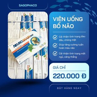 Viên uống bổ não NEURO BRAIN GOLD đổi nhãn CERECOLINE PLUS hỗ trợ tăng cường tuần hoàn não và cải thiện trí nhớ