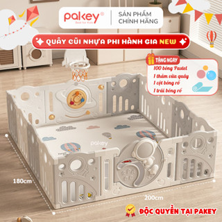 [New 2025] Quây Cũi Nhựa Phi Hành Gia Cho Bé, Quây Cũi Cao Cấp Tặng Kèm 100 Bóng + Thảm + Set Bóng Rổ Bảo Hành Trọn Đời