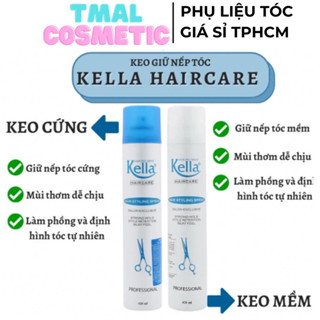 Keo xịt tóc Kella mềm giúp tạo kiểu và giữ nếp 420ml