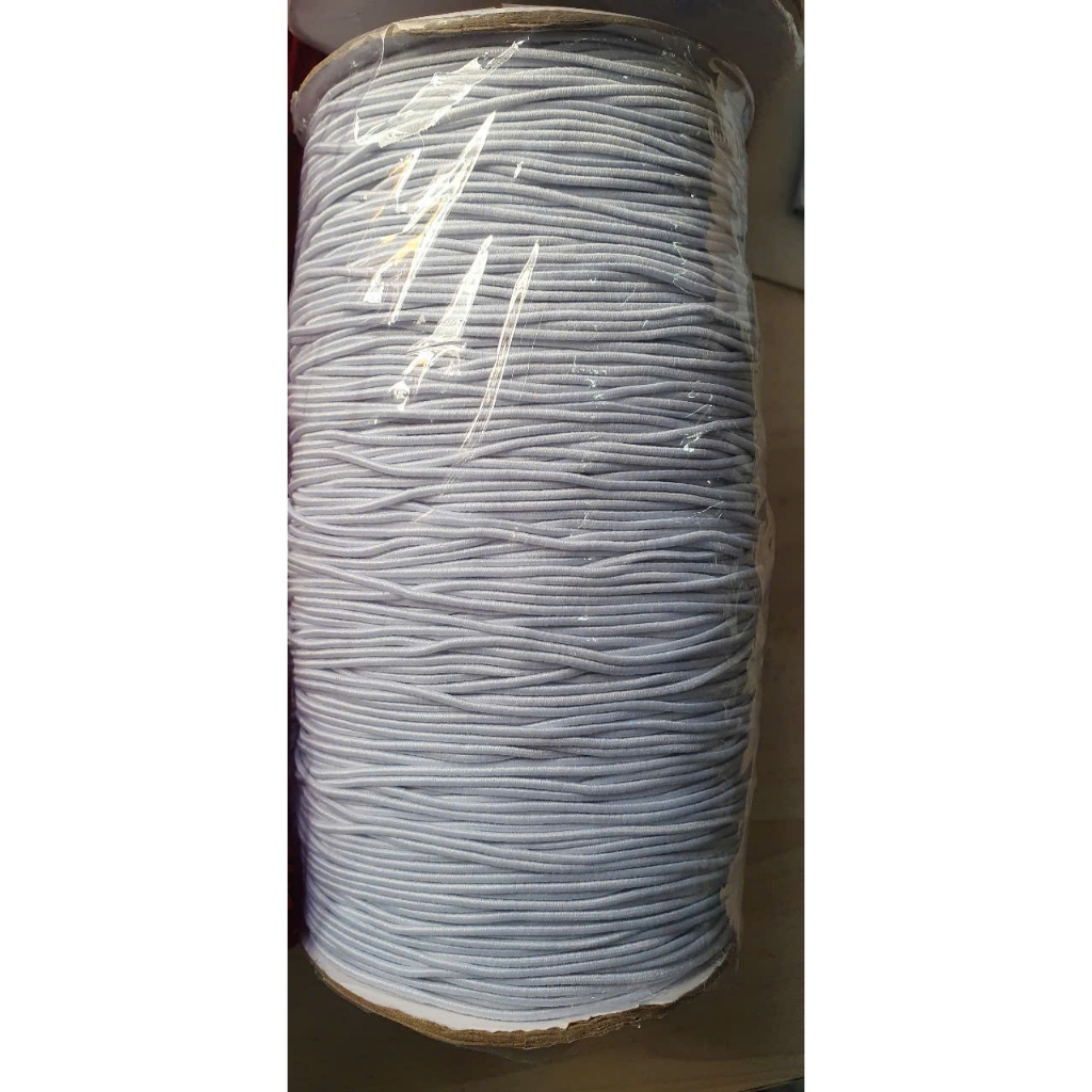 Cuôn thun luồng 1mm-1.5mm,(400m-500g), trắng, đen, đỏ, dây chun. Thun tròn