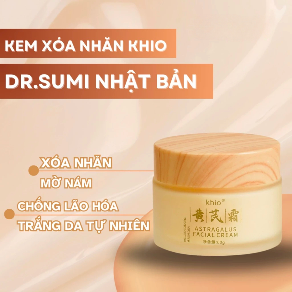 Kem xóa nhăn KHIO NHẬT BẢN - Kem dưỡng ẩm mờ nhăn, trẻ hóa làn da, cải thiện bọng mắt mờ đi vết chân chim