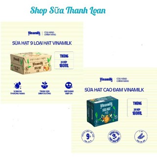   HSD T3-2026  Thùng 24 Hộp Sữa 9 Loại Hạt Vinamilk Super Nut  Sữa Hạt Cao Đạm 180ml. 