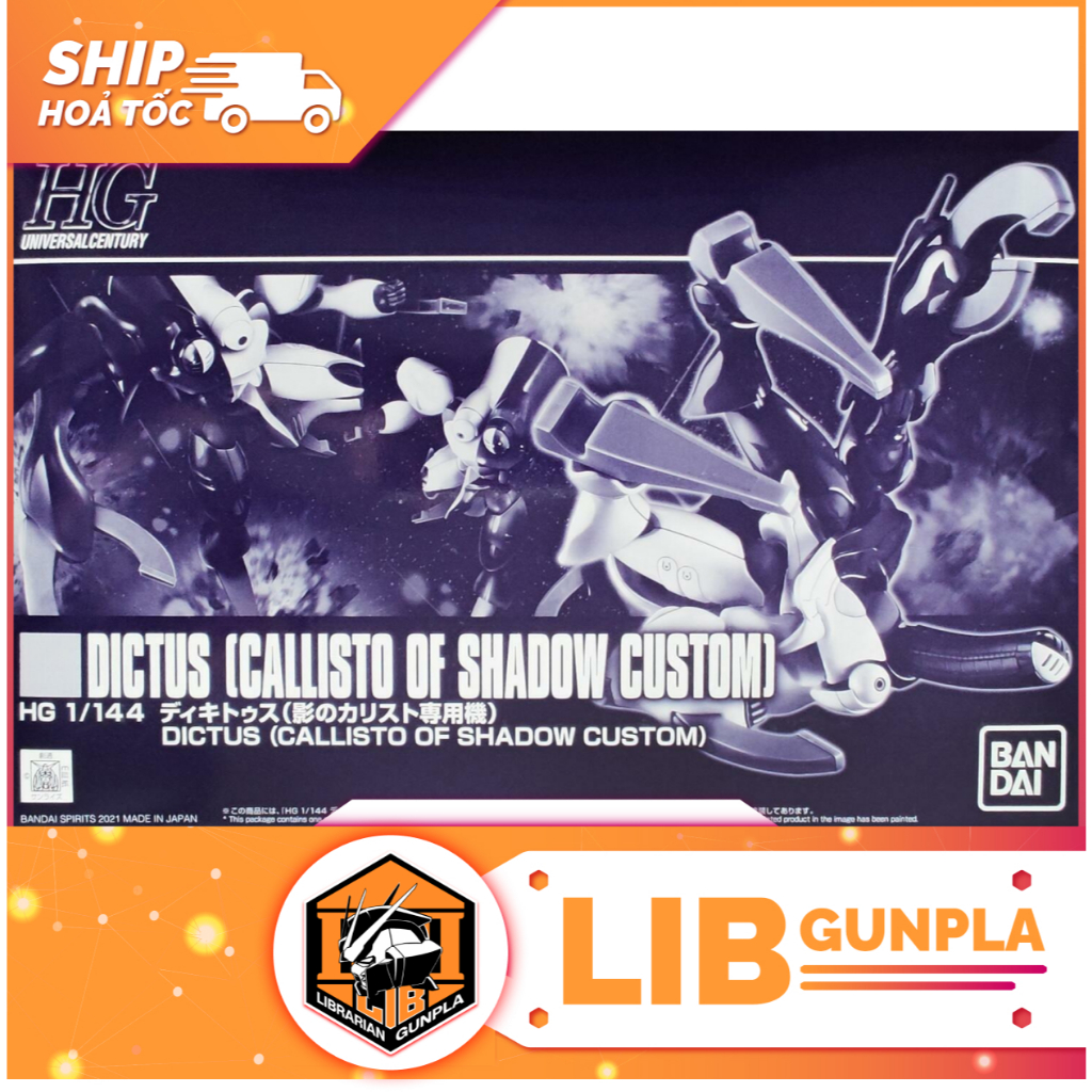 Mô Hình Lắp Ráp Gundam Bandai HG UC 1/144 Dictus - Callisto Of Shadow (P-Bandai)