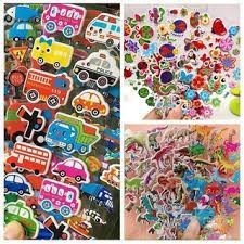 HD212024 - Tờ dán sticker nổi 3D to cho bé
