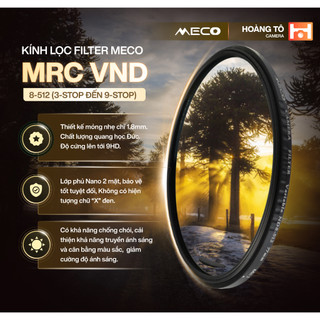  Kính lọc filter Meco MRC VND 8-512  3-stop đến 9-stop  - Chất lượng cao 