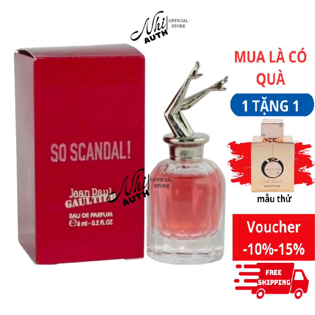 Nước Hoa nữ mini Jean Paul Gaultier So Scandal EDP 6ML Chính hãng